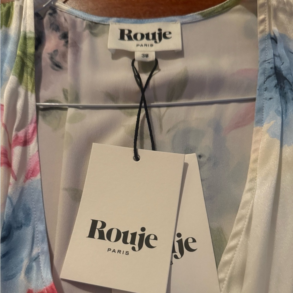 Rouje Robertine - Blossom Ecru White Floral Midi Dress - Picture 4 of 5